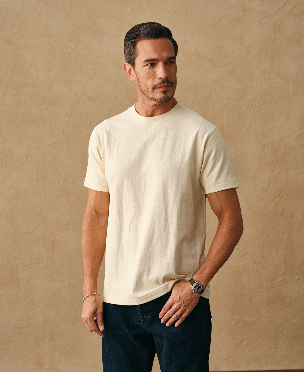 Regular Fit Heavyweight Tubular Jersey T-Shirt