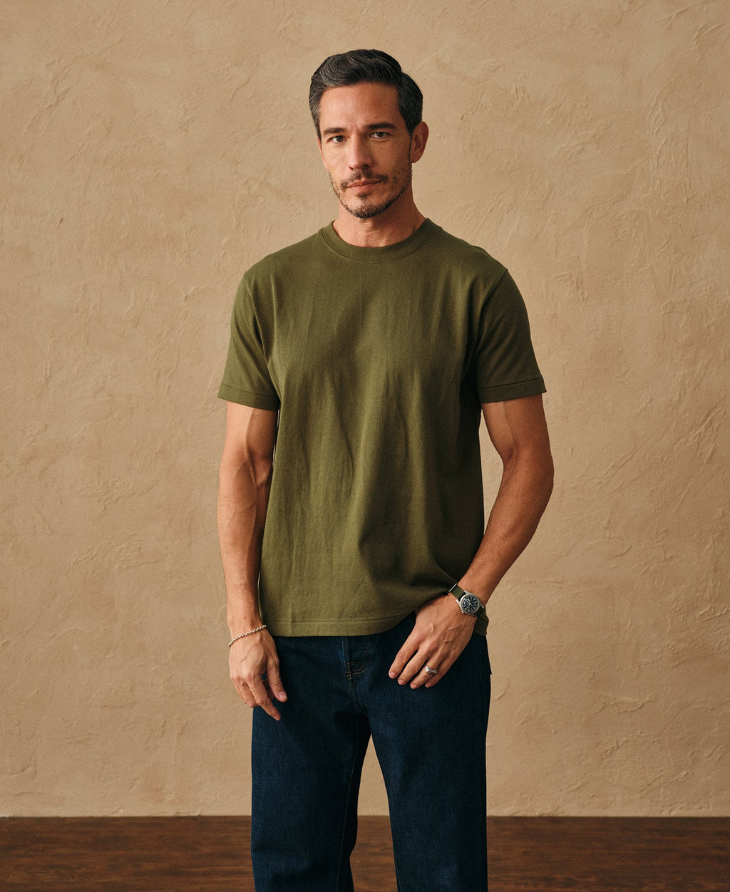 Regular Fit Heavyweight Tubular Jersey T-Shirt