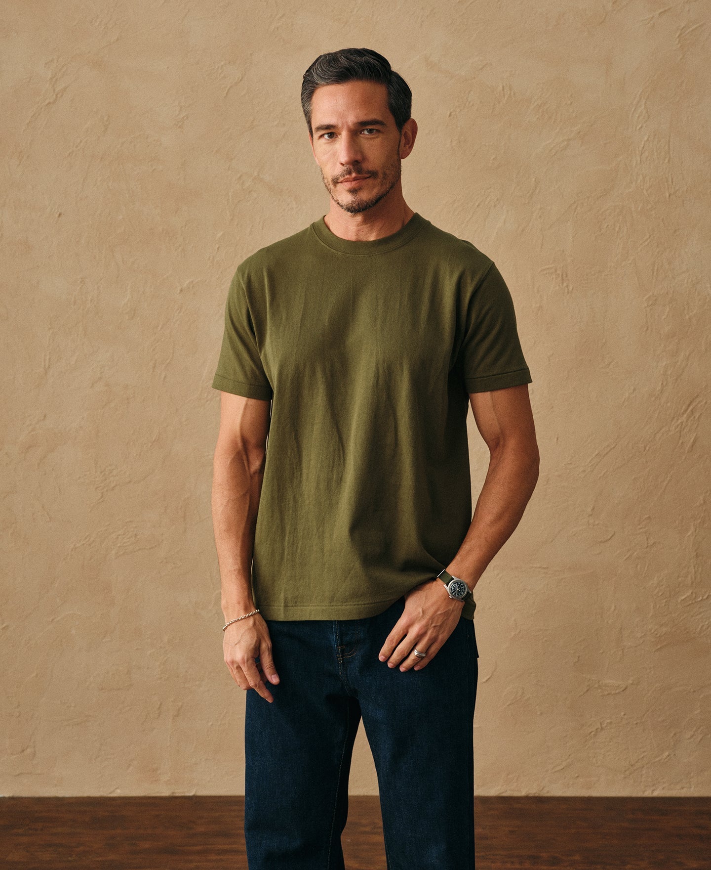 Regular Fit Heavyweight Tubular Jersey T-Shirt