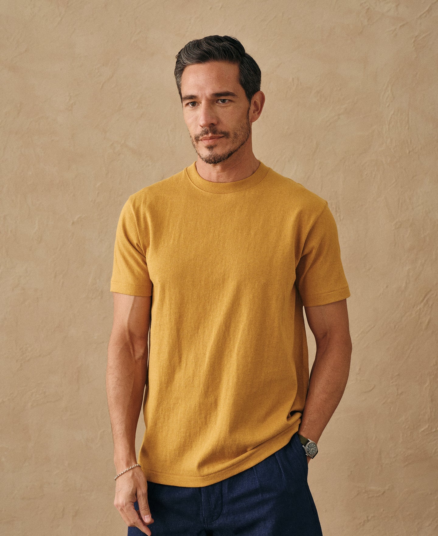 Regular Fit Heavyweight Tubular Jersey T-Shirt
